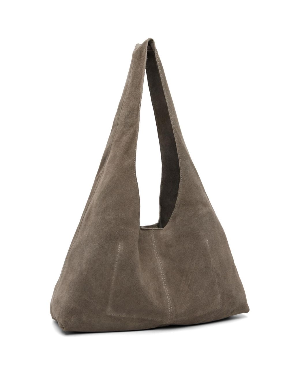 St. Agni Brown Taupe Suede Soft Bag