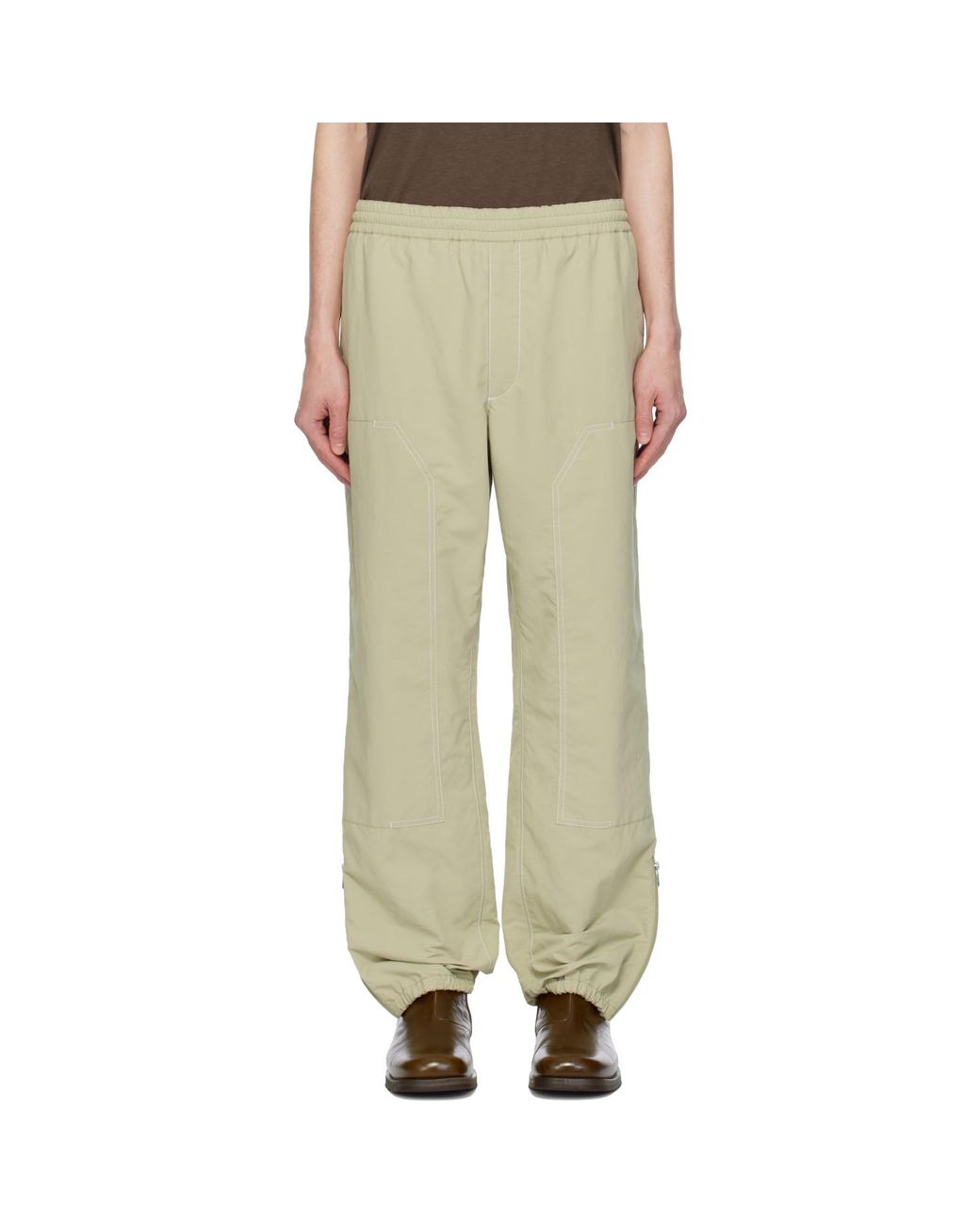 Moncler Natural Cp Archivio Creativo Trousers for men