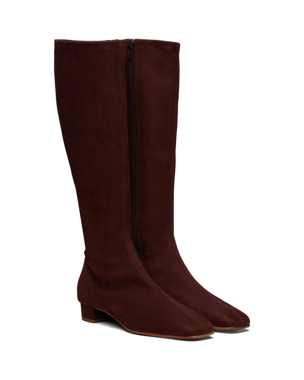By Far Brown Edie Nubuck Knee-High Boots