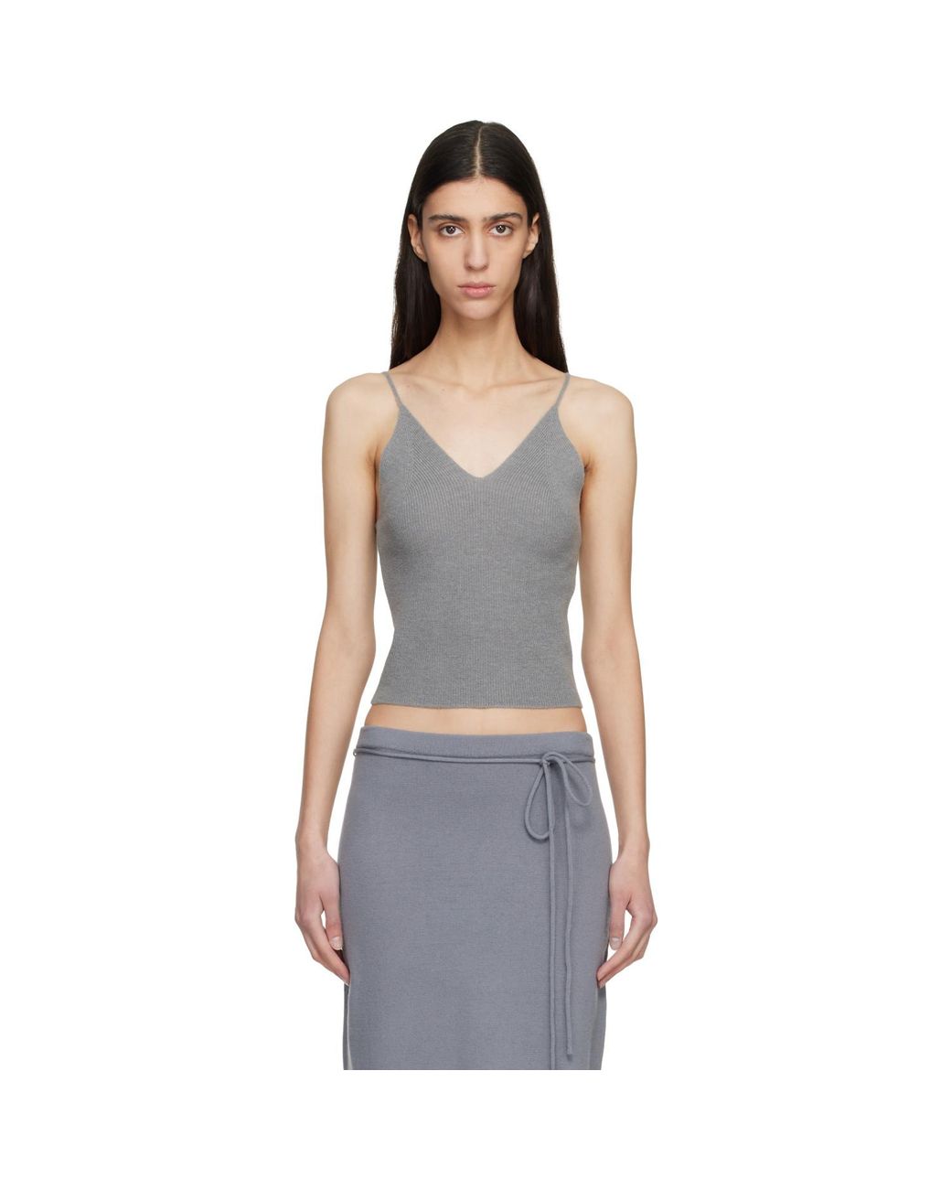 LE17SEPTEMBRE Black Anne Sleeveless Knit Tank Top
