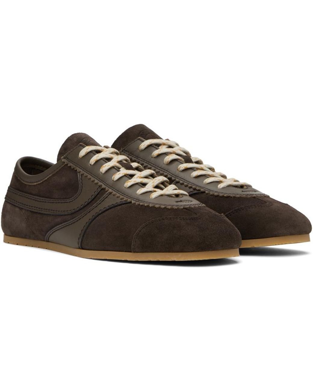 ★Dries Van Noten★ ブラウン スエード スニーカー メンズ Dries Van Noten ブラウン スエード スニーカー ブラック