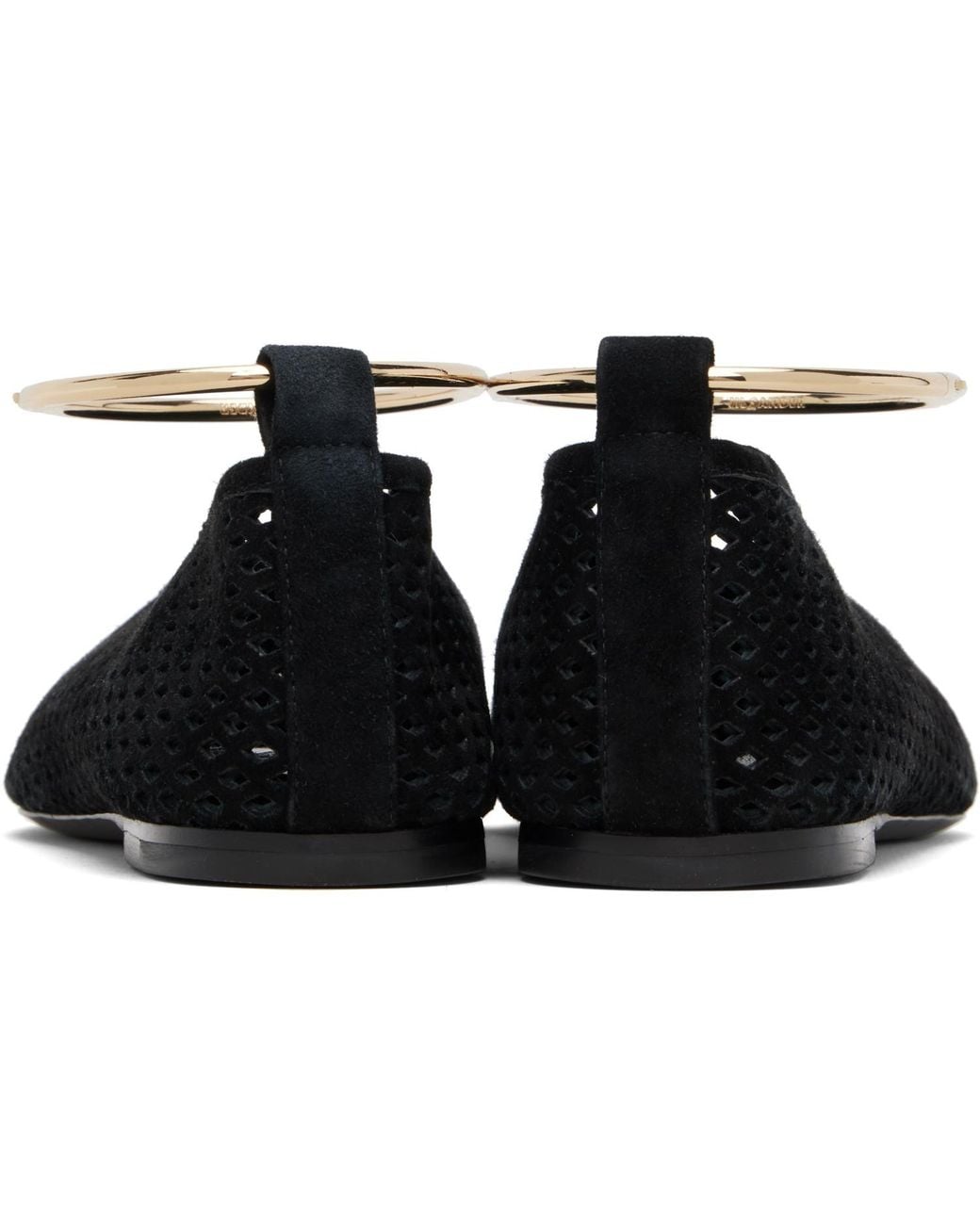 Jil Sander Black Ring Ballerina Flats