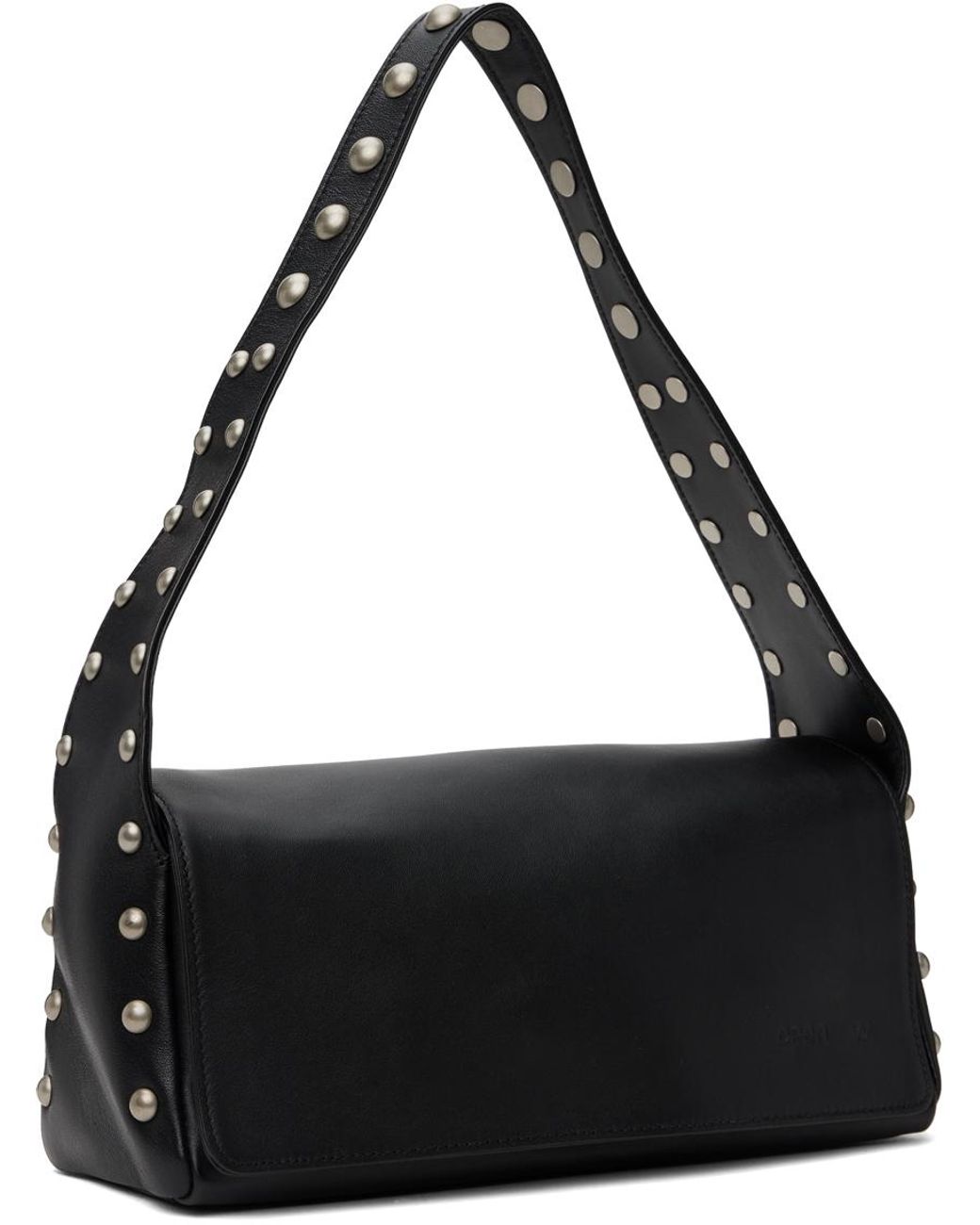 OPEN YY Stud Duffle Bag in Black | Lyst