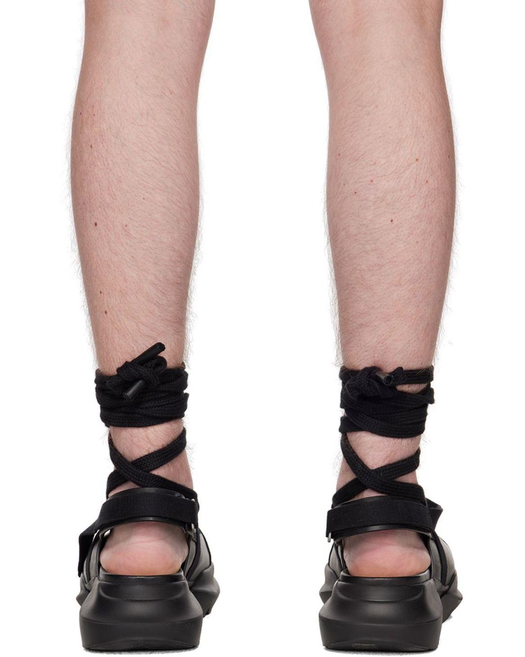 Rick Owens Black Geth Sandals for Men | Lyst