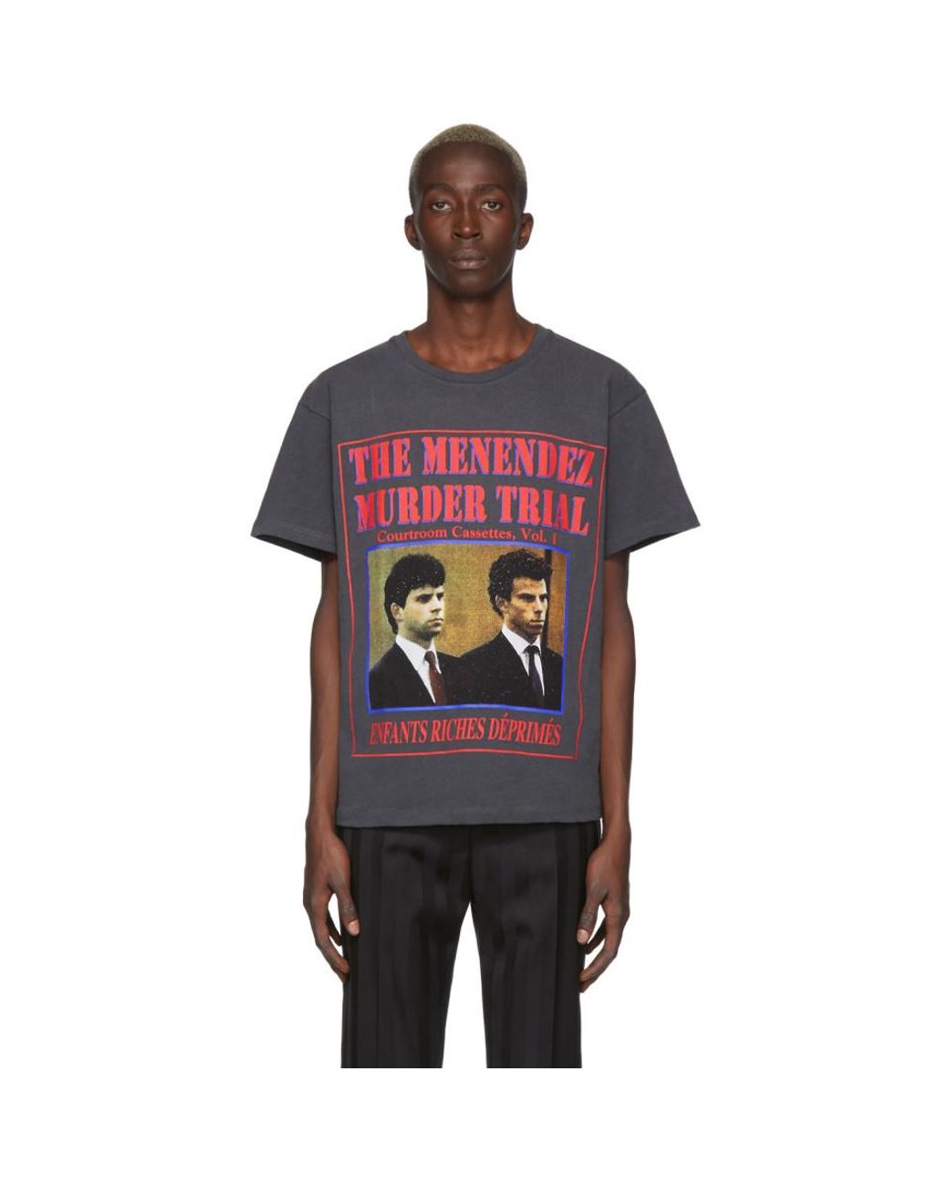 Enfants Riches Deprimes Black Menendez Murder Trial T-shirt for