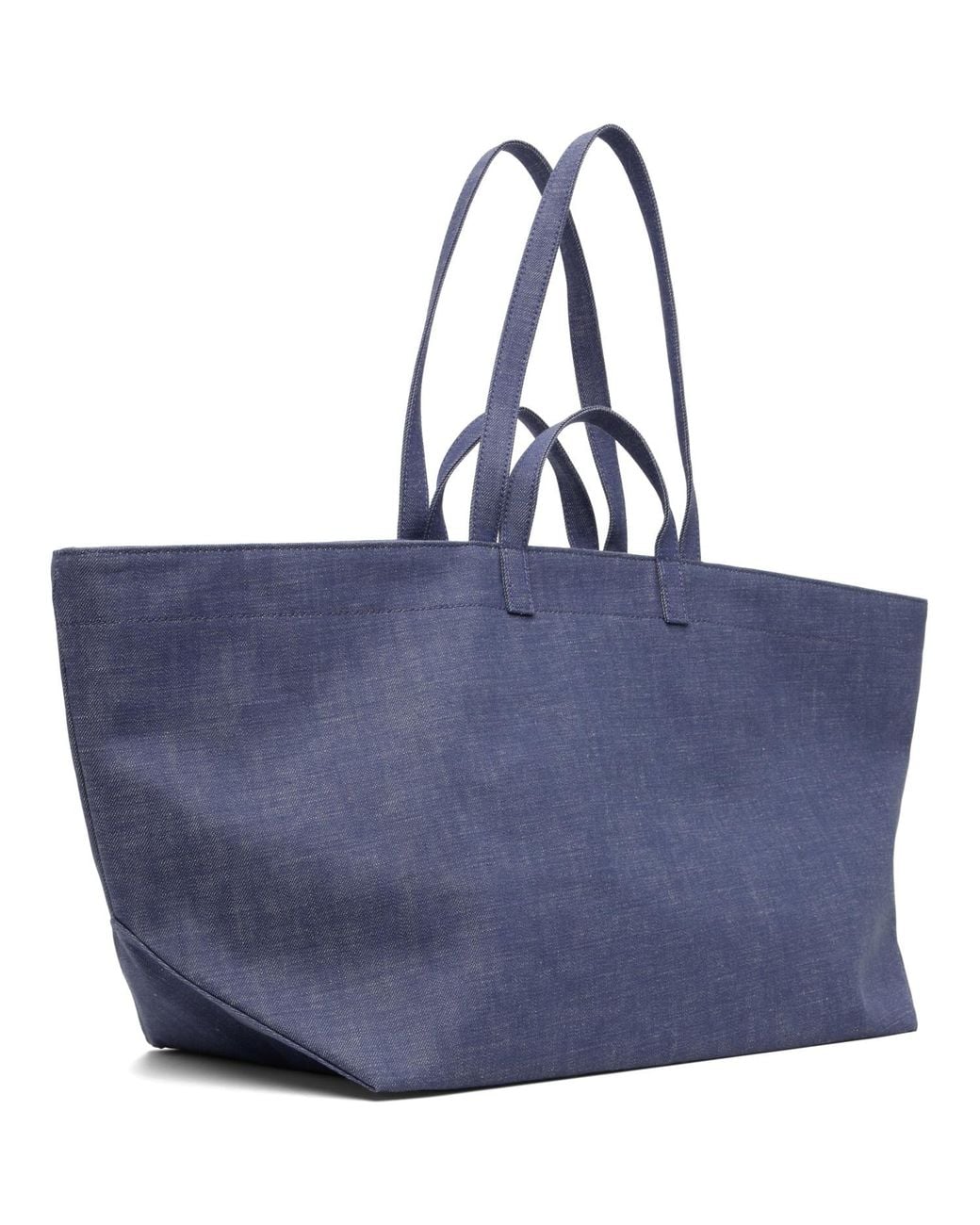 A.P.C. Blue 'Le Drummer' Toile Tote