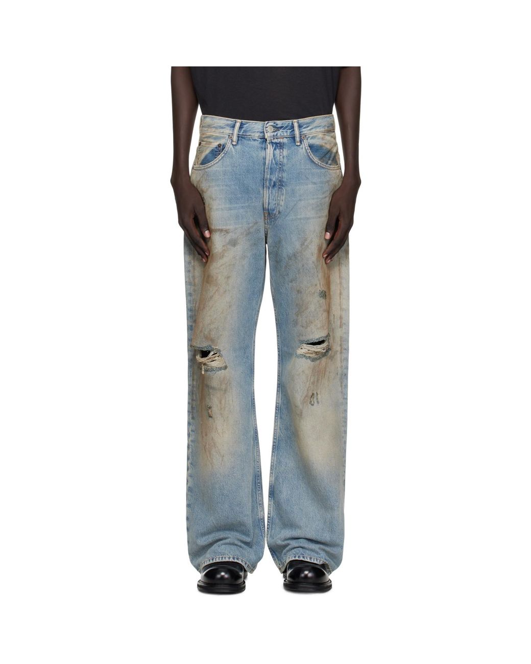Acne Blue Regular Fit 2021M Jeans for men