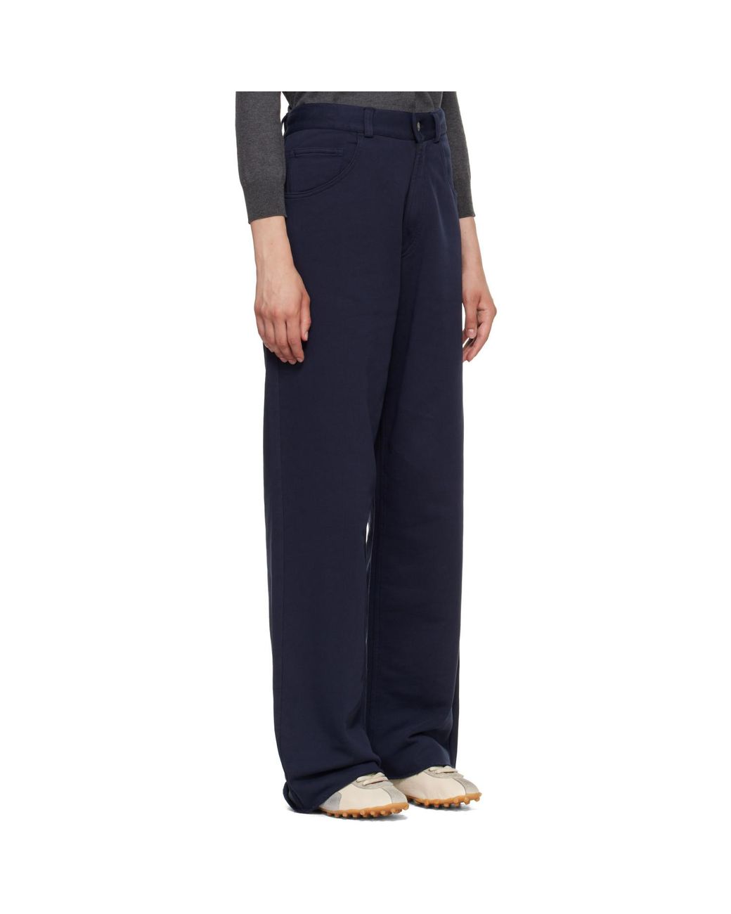 MM6 by Maison Margiela Blue Cotton Lounge Pants