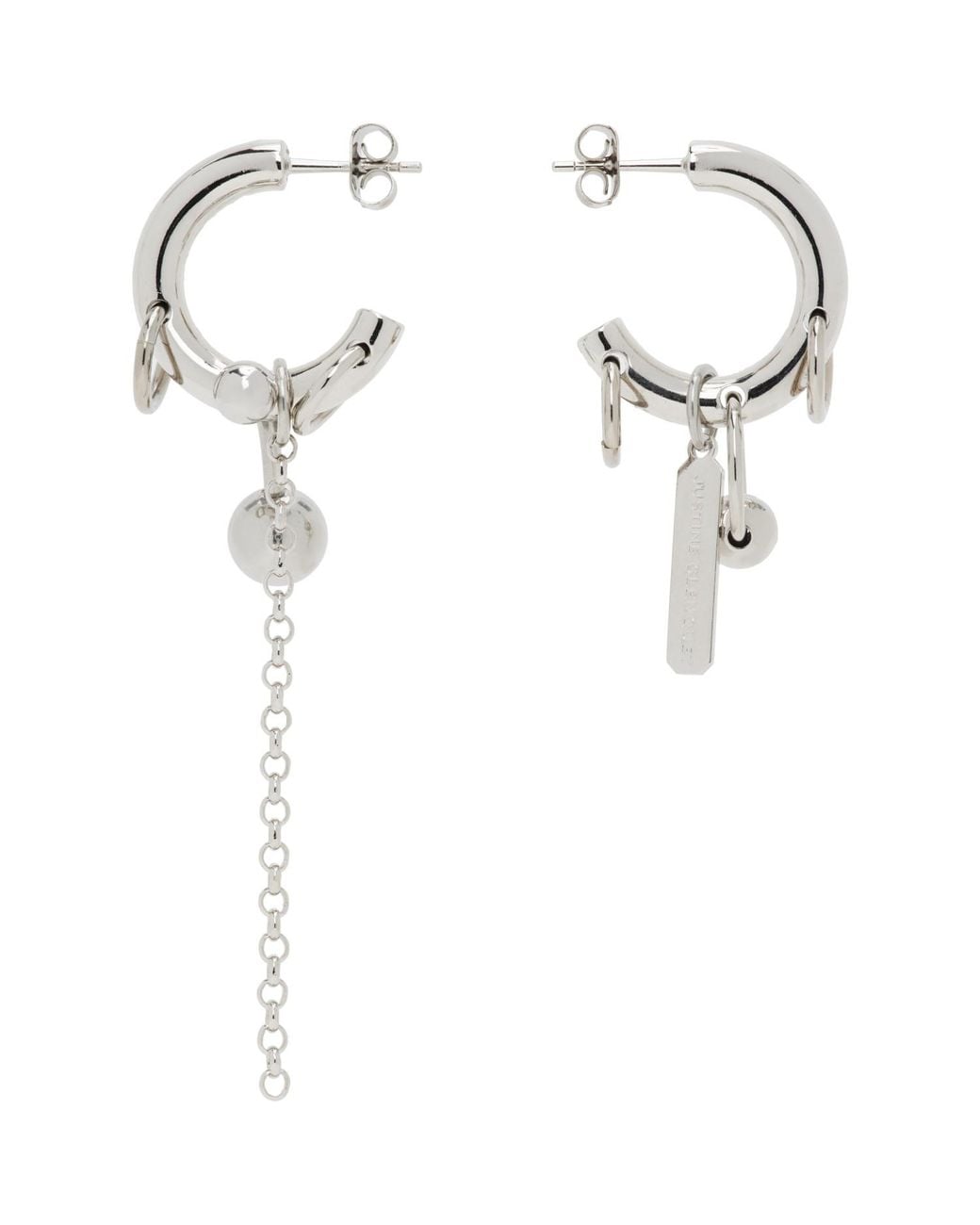 Justine Clenquet White Evie Earrings
