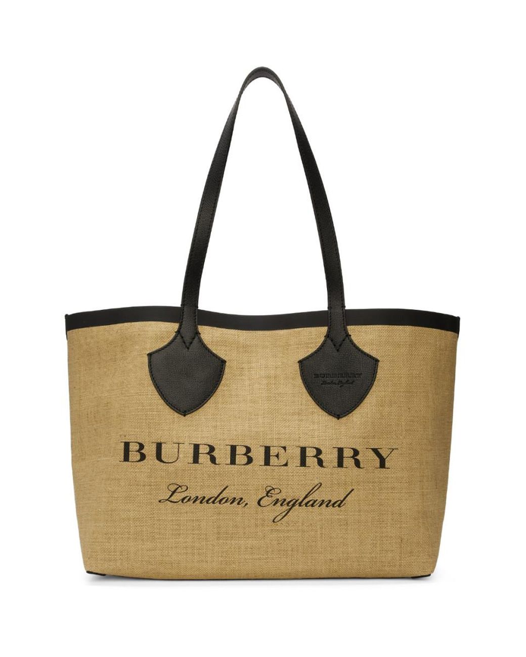 Burberry jute bags sales