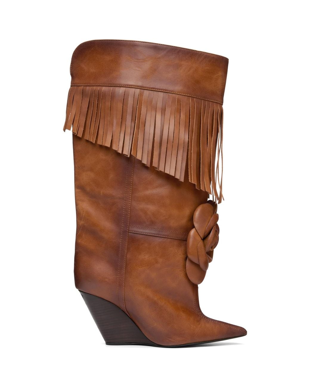 Abra Brown Rose Tall Boots