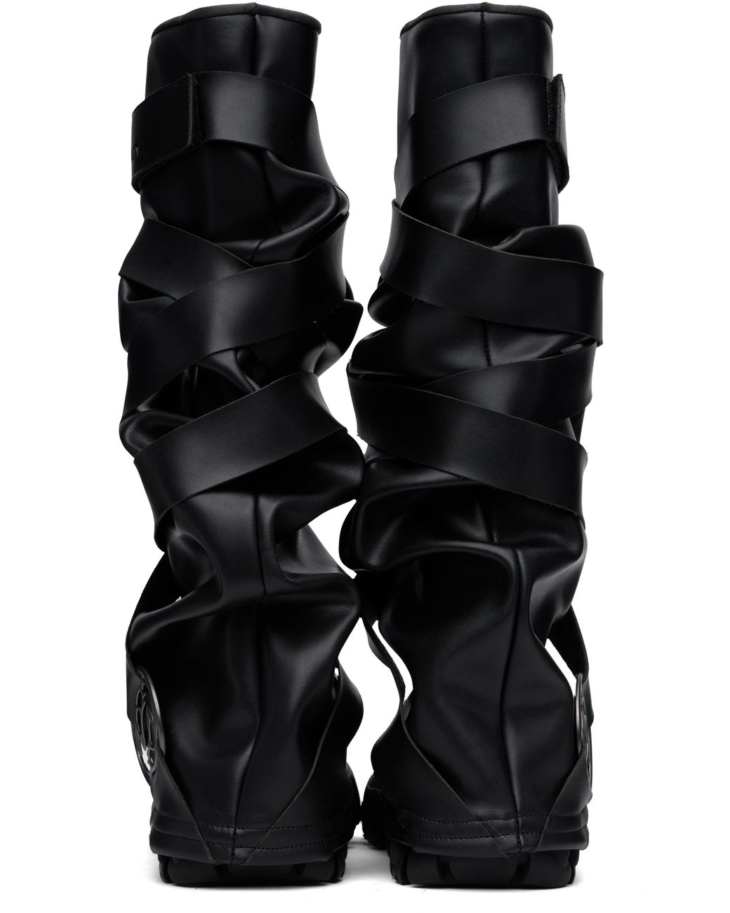 【関税込み】Rombaut ブラック Monk ブーツ Black Monk Boots by Rombaut on Sale