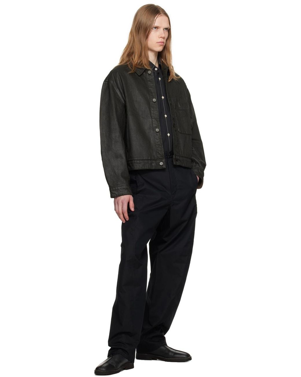 Lemaire Boxy Denim Jacket in Black for Men | Lyst Lemaire Boxy Denim Jacket in Black for Men | Lyst