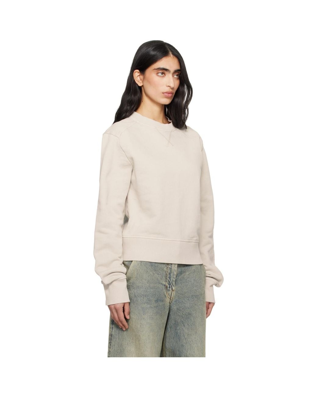 Entire studios White Off- Pod Crew Sweatshirt