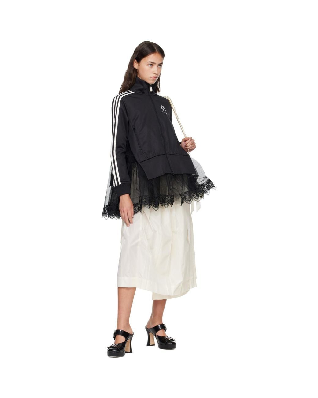 Simone Rocha Black Adidas Originals Edition Tulle Jacket