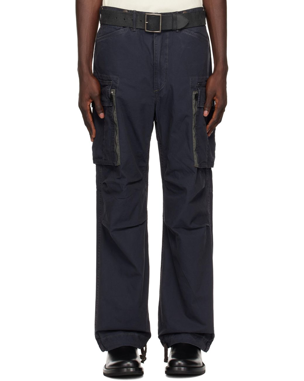 メンズ RRL ネイビー Ranger ポプリン カーゴパンツ ブルー | Lyst