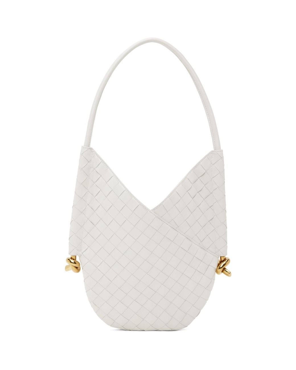 Bottega Veneta White Small Solstice Shoulder Bag