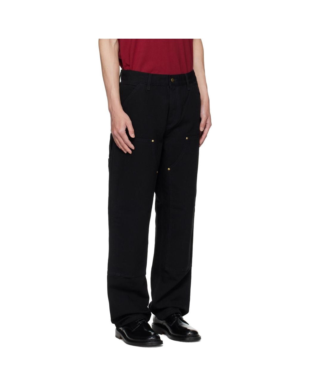 Carhartt Black Double Knee Trousers for men
