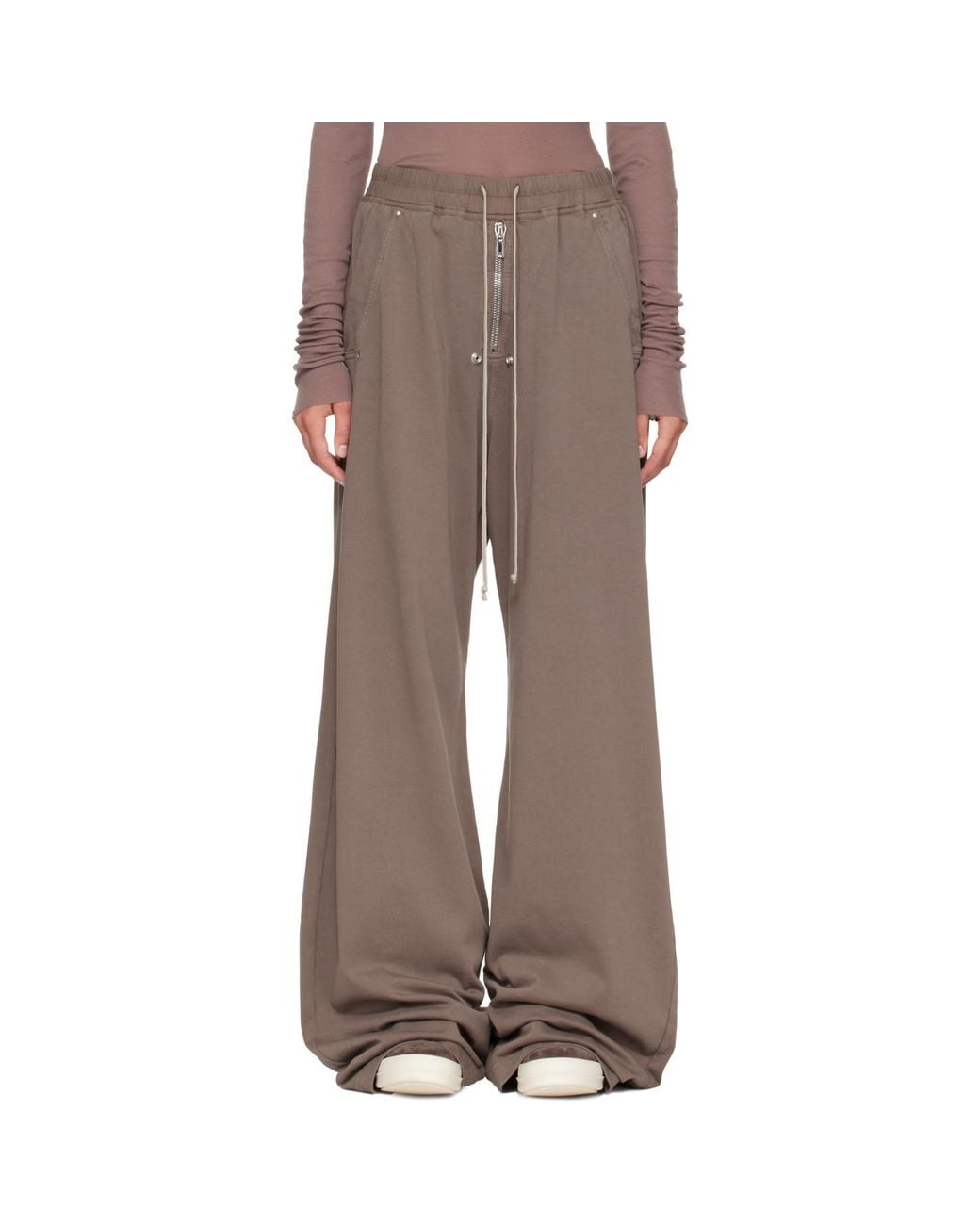 Rick Owens Brown Taupe Tower Geth Belas Lounge Pants