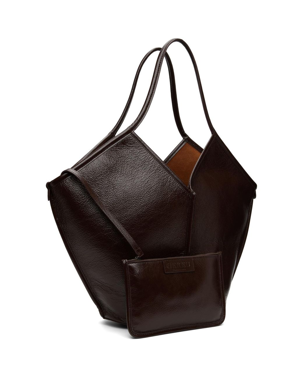 Hereu Black Calella Distressed Tote