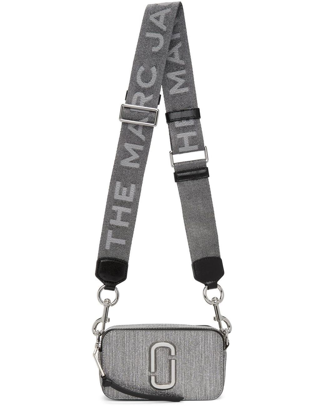 Marc Jacobs Silver Glitter Snapshot Bag in Black Lyst
