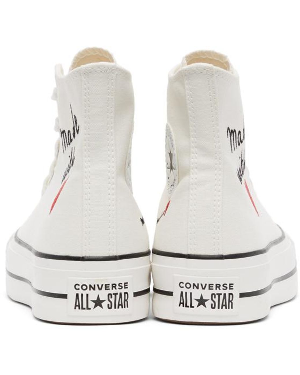 Nieuwe aankomst Christian Overtuiging Converse Off- Valentine's Day Chuck Taylor All Star Lift Hi Sneakers in  Black | Lyst