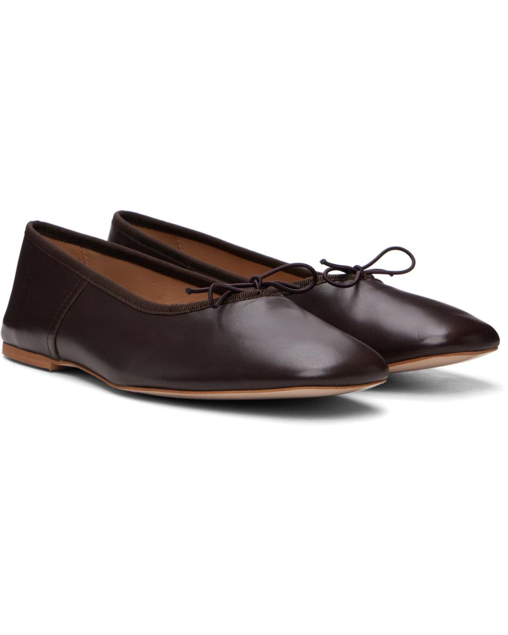 A.P.C. Gray Cleo Ballerina Flats