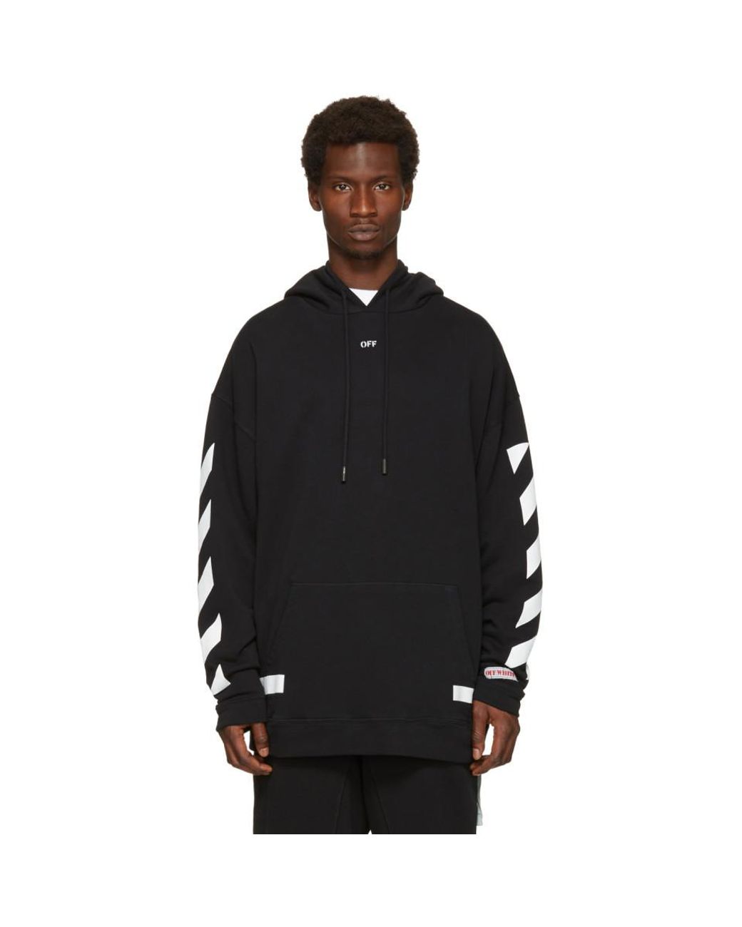 Off-White c/o Virgil Abloh Diag Arrows Over Hoodie in Black for Men | Lyst