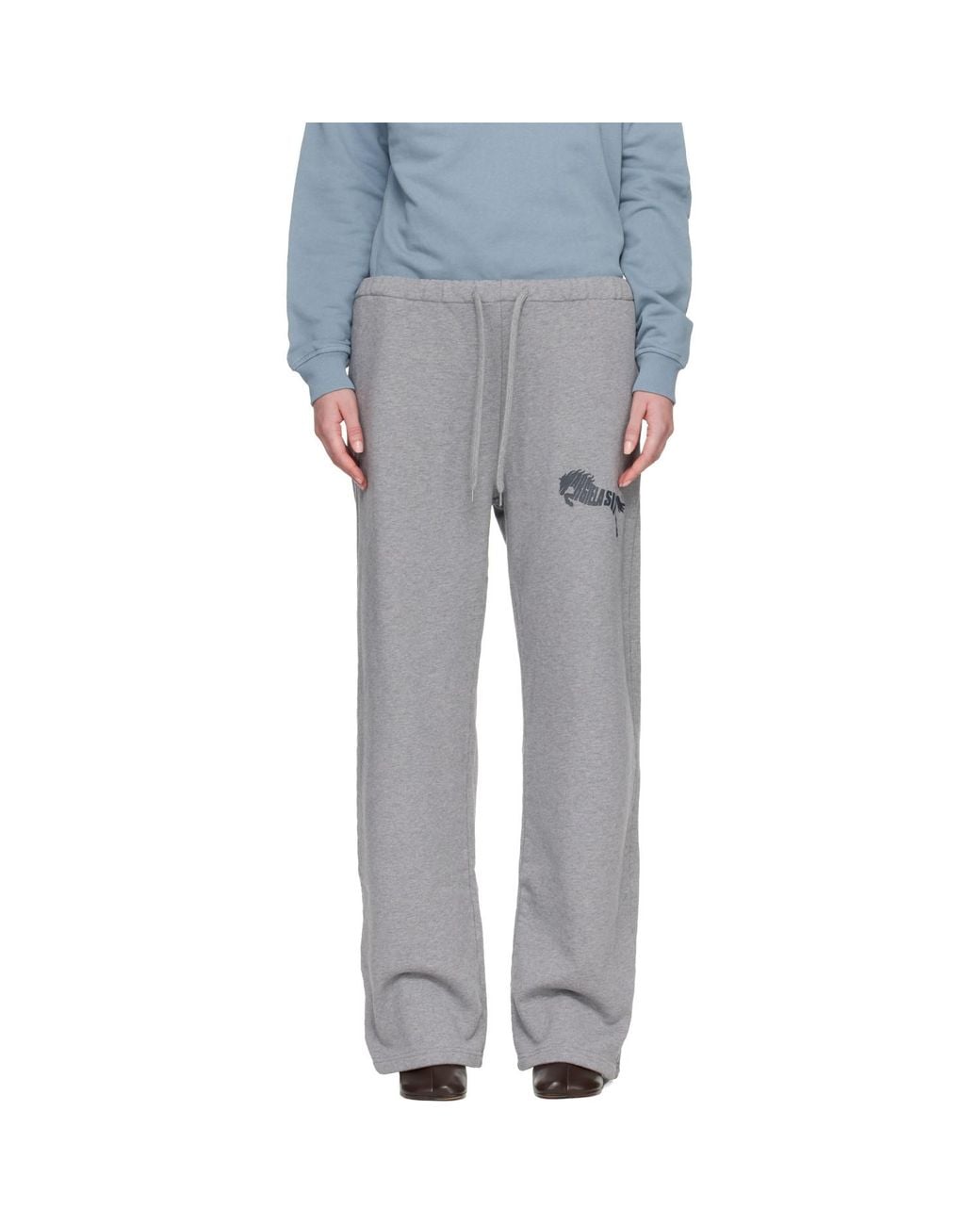 MM6 by Maison Margiela Gray Cotton Sweatpants