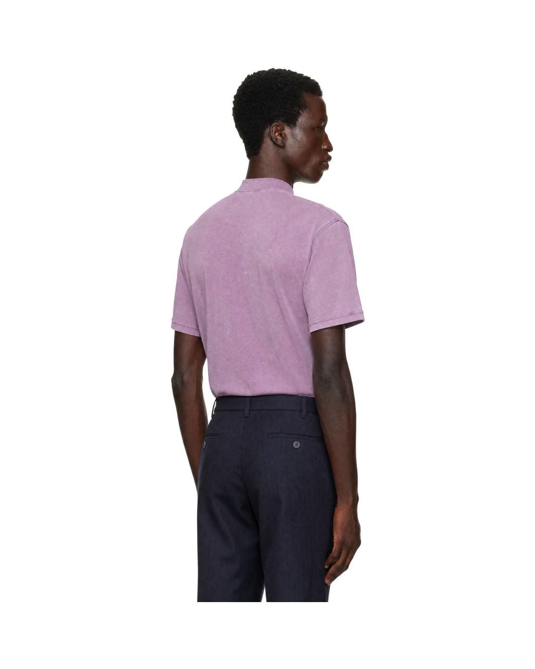 Balenciaga Purple 3B Liquified Oversized T-Shirt for men