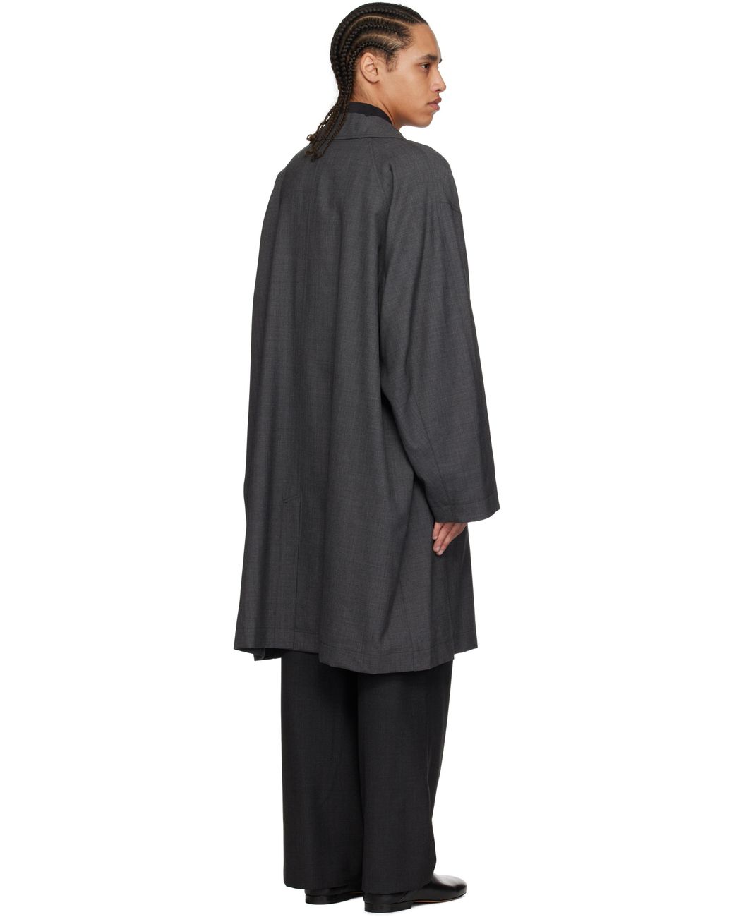 Lemaire Light Tailored Coat in Black for Men | Lyst