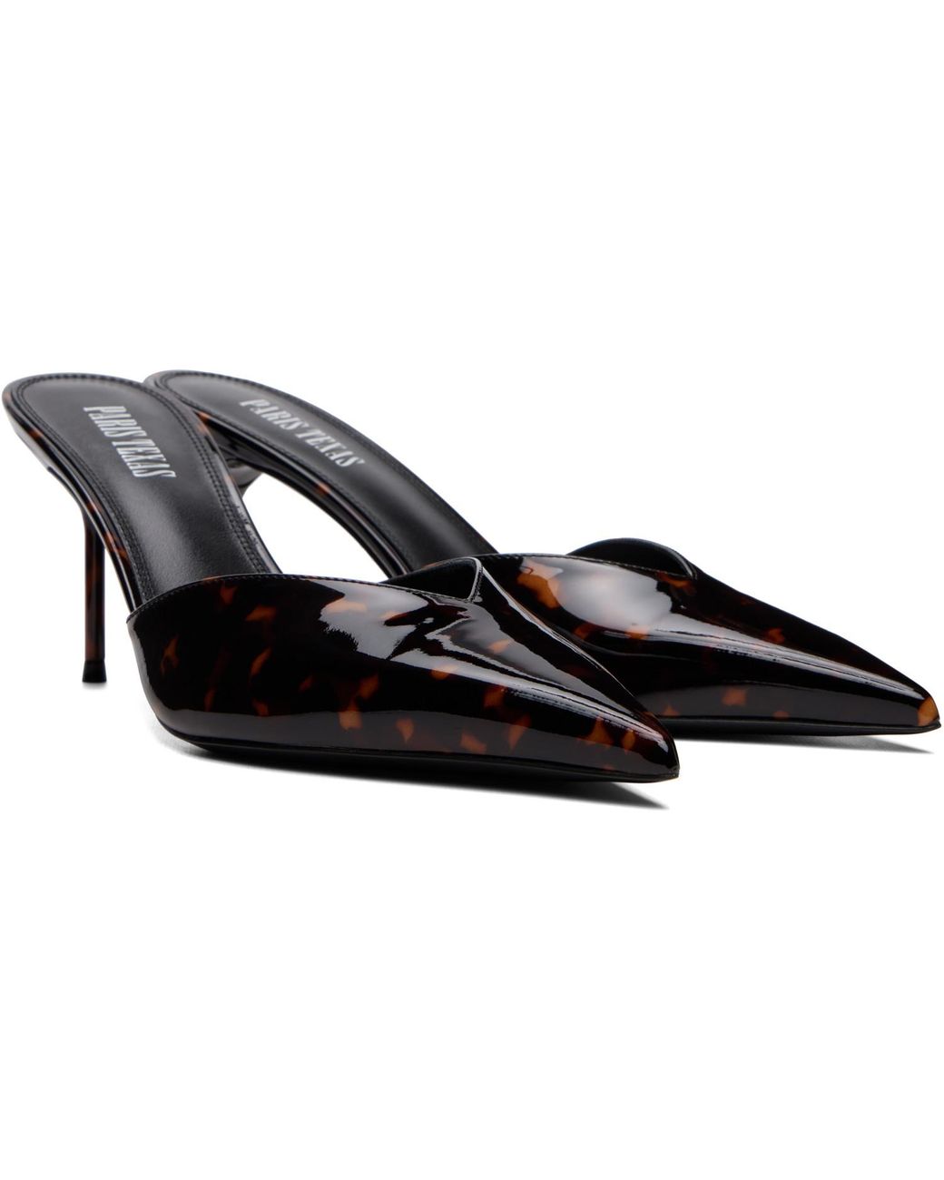 Paris Texas Black Lidia Sabot 70 Heels