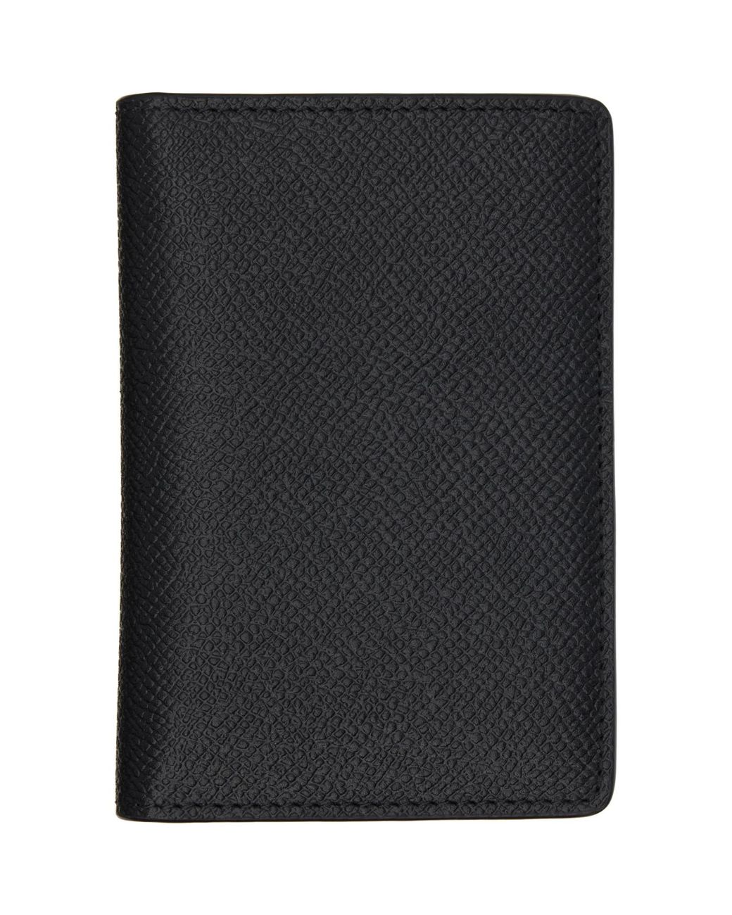 Maison Margiela Black Four Stitches Card Holder for men