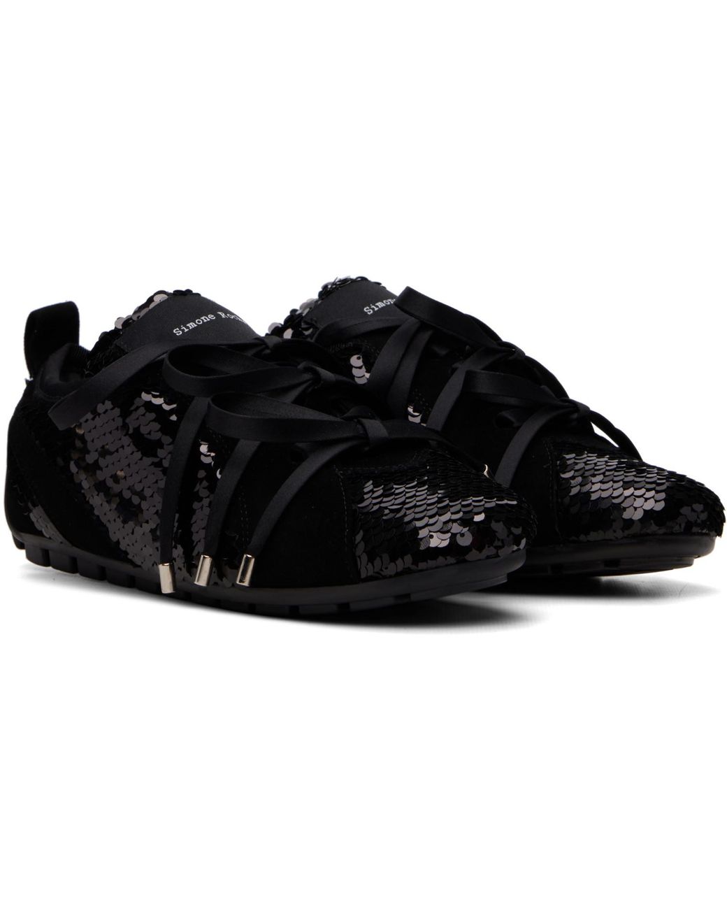 Simone Rocha Black Ballerina Grip Trainer Sneakers