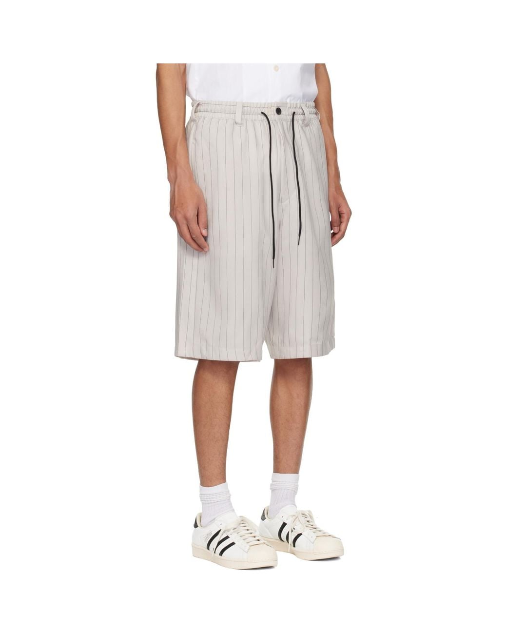 Y-3 Multicolor Pinstripe Sport Uniform Shorts for men
