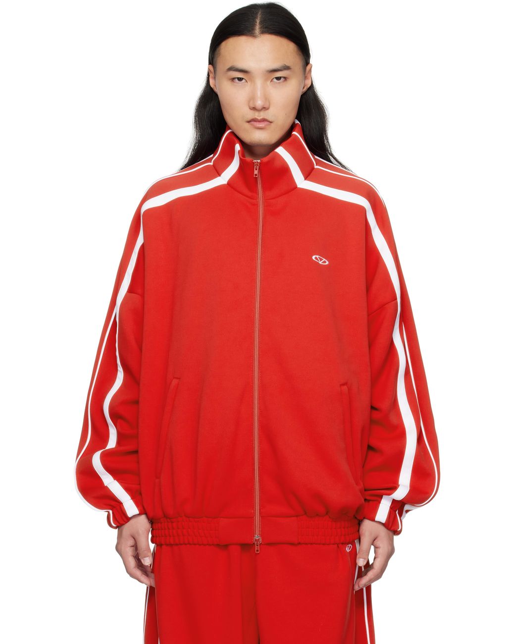 Vetements Oval Logo Gym Track Jacket in Red for Men | Lyst
