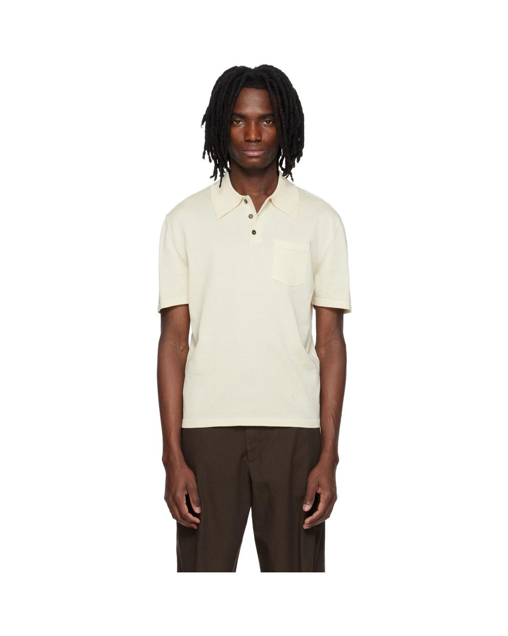 A.P.C. Black Off- Colin Polo for men