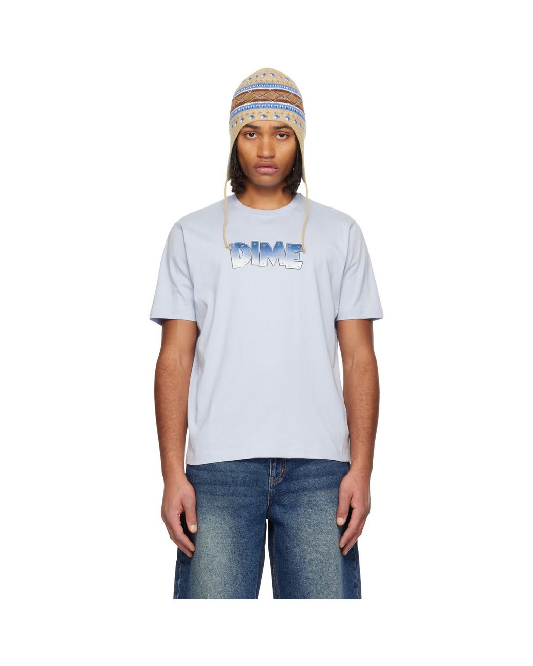Dime Blue Heavy T-Shirt for men