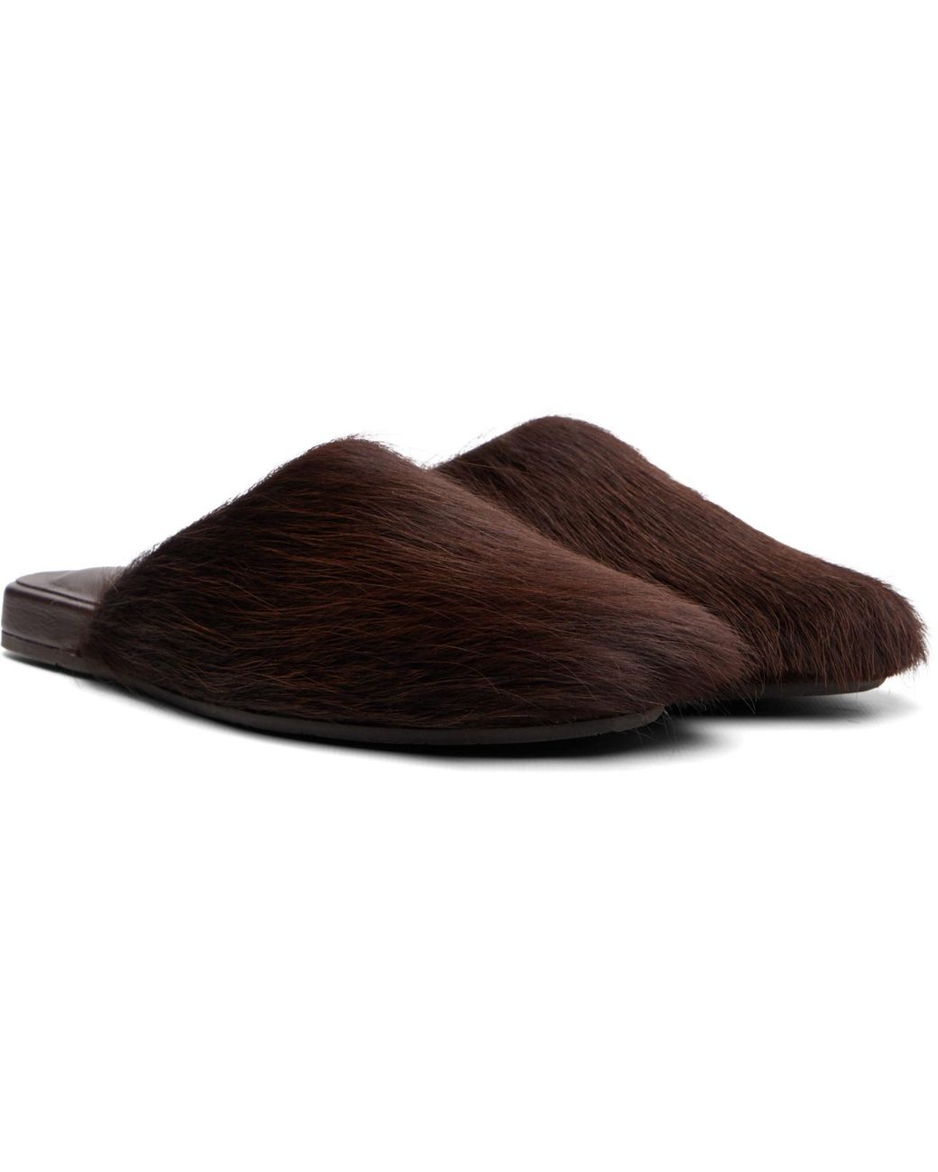 Ancient Greek Sandals Brown 'The Slipper' Flats