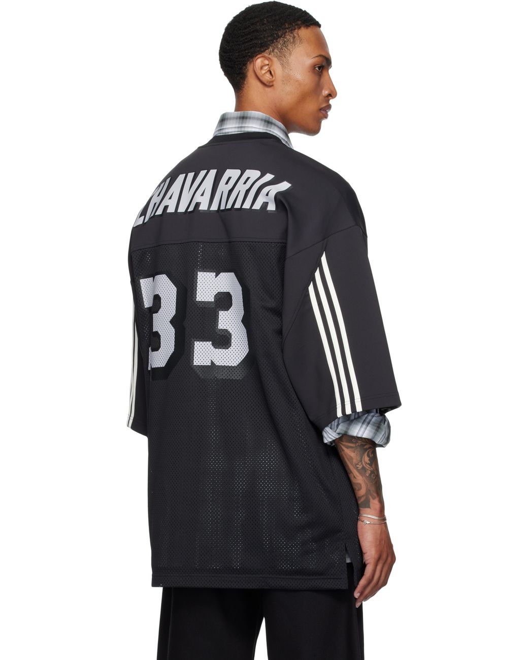 Willy Chavarria Adidas Originals Edition Football Jersey in Blue
