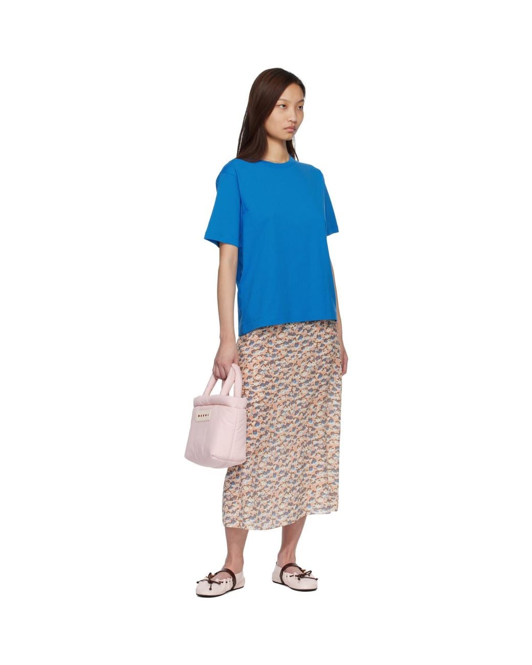 Marni Pink Puff East/West Tote