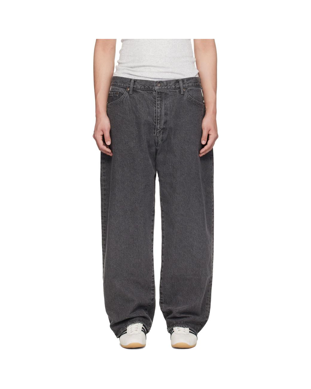 Jean Blues Straight Gris (w)taps pour homme en coloris Black