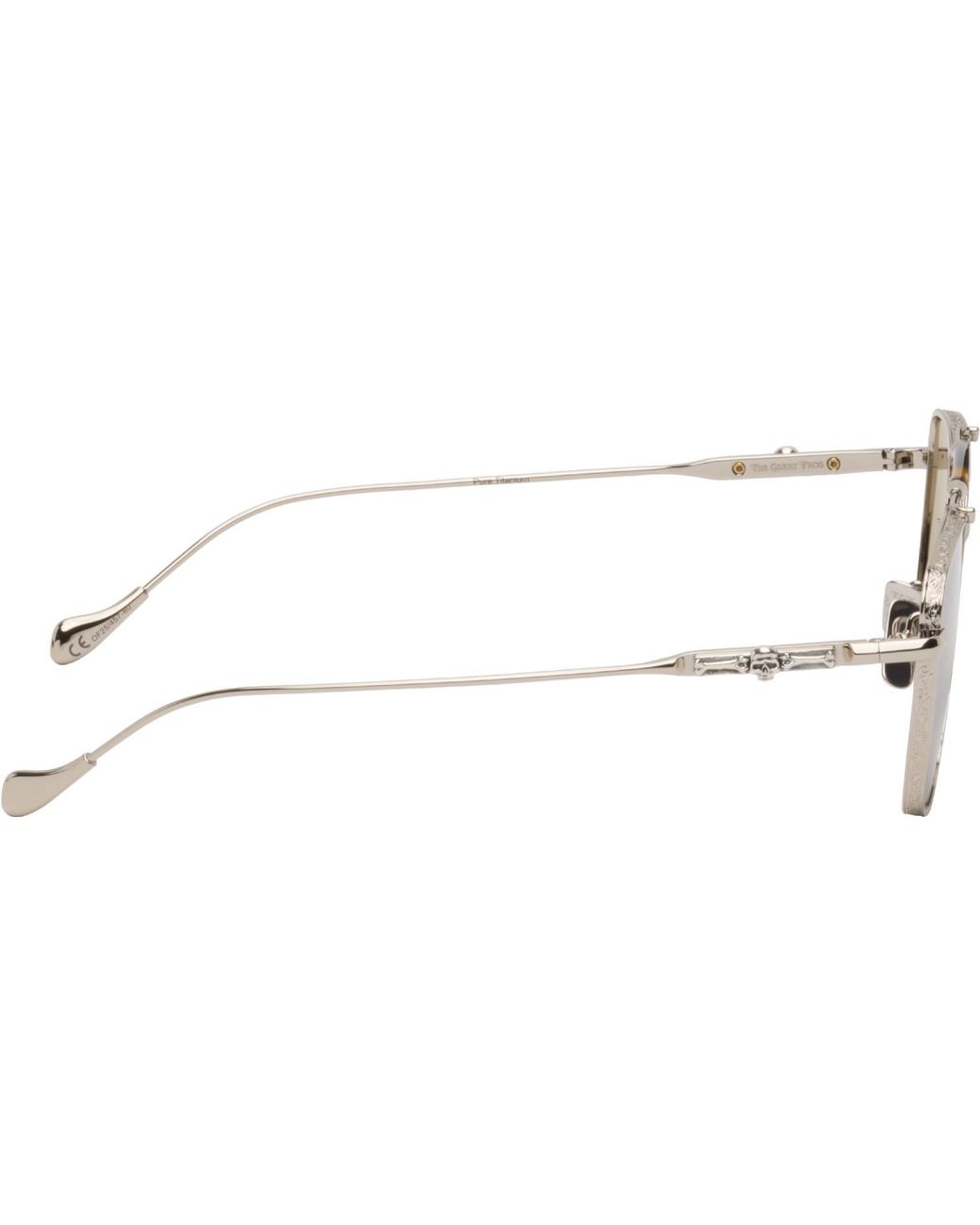 Cutler & Gross Brown The Great Frog Edition Capri Rectangular Sunglasses for men