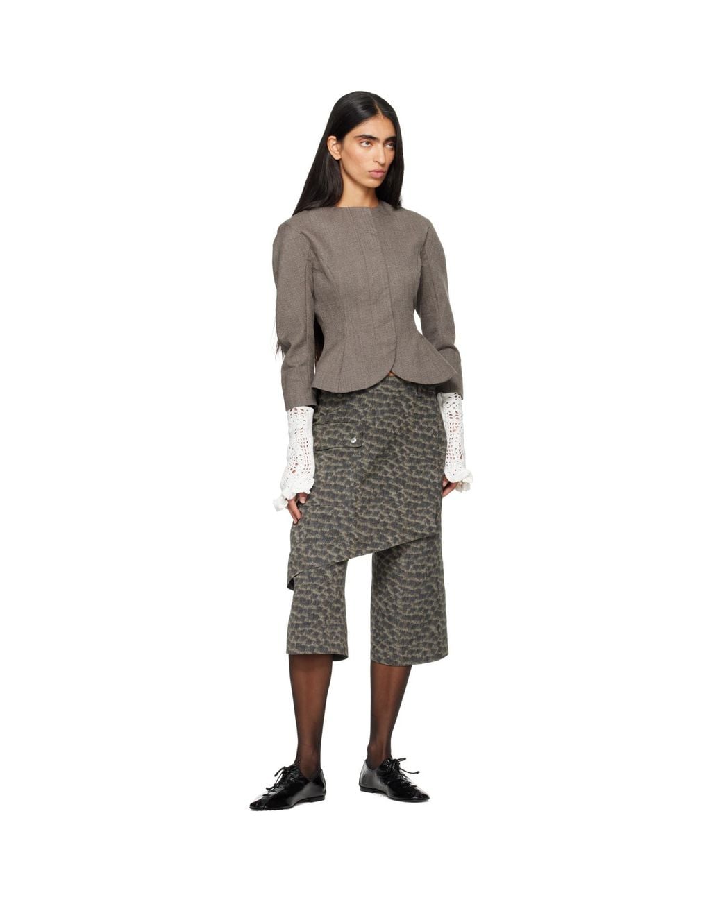 Toga White Lace Arm Warmers