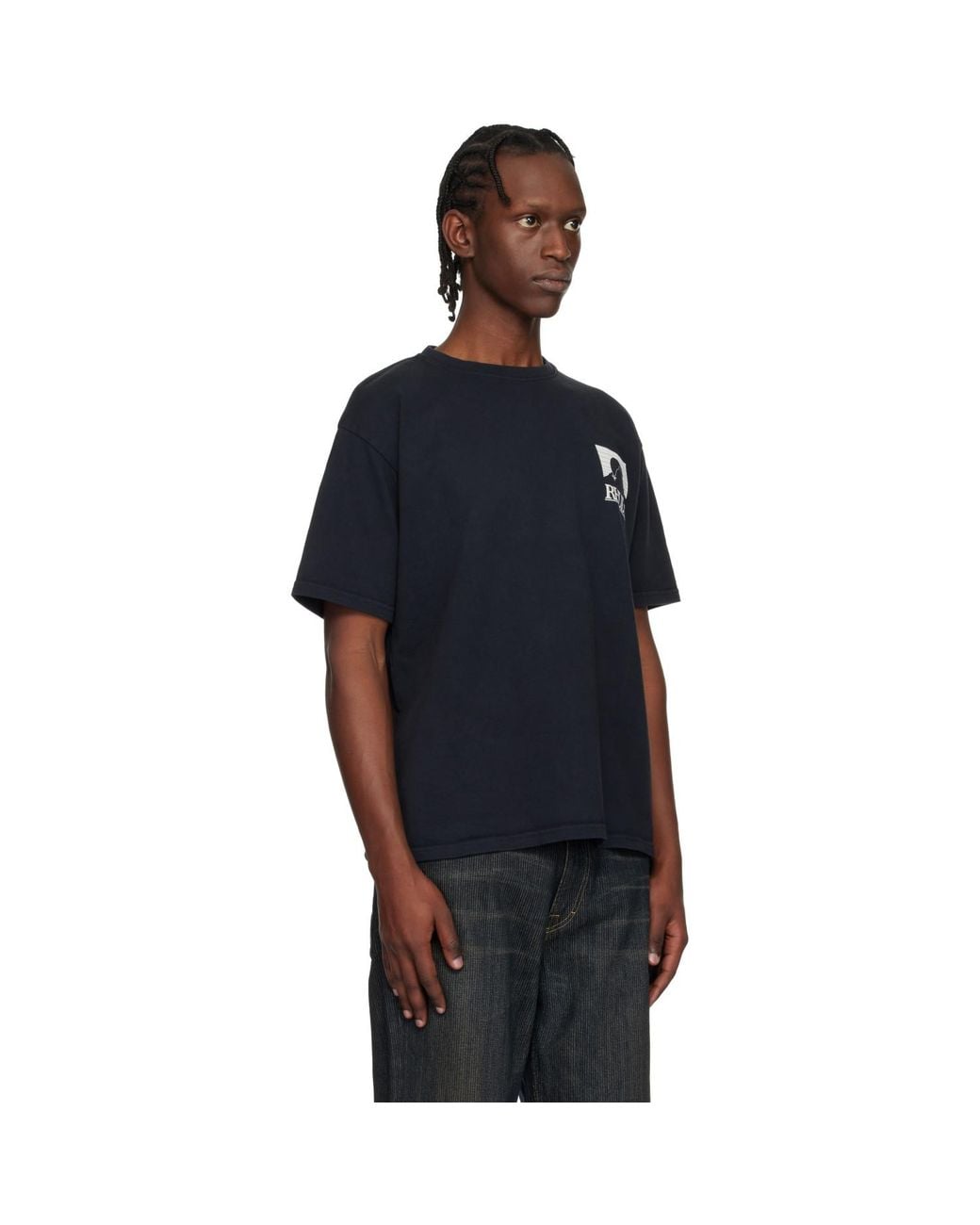 Rhude Black Moonlight Pack T-Shirt for men