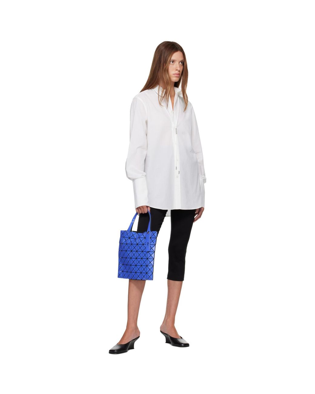 Issey Miyake Blue Prism Gloss Tote