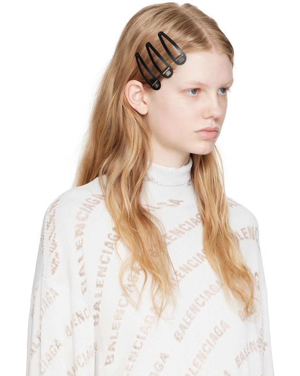 Women's Holli Xxl Snap Clip Set in Black| Balenciaga® US