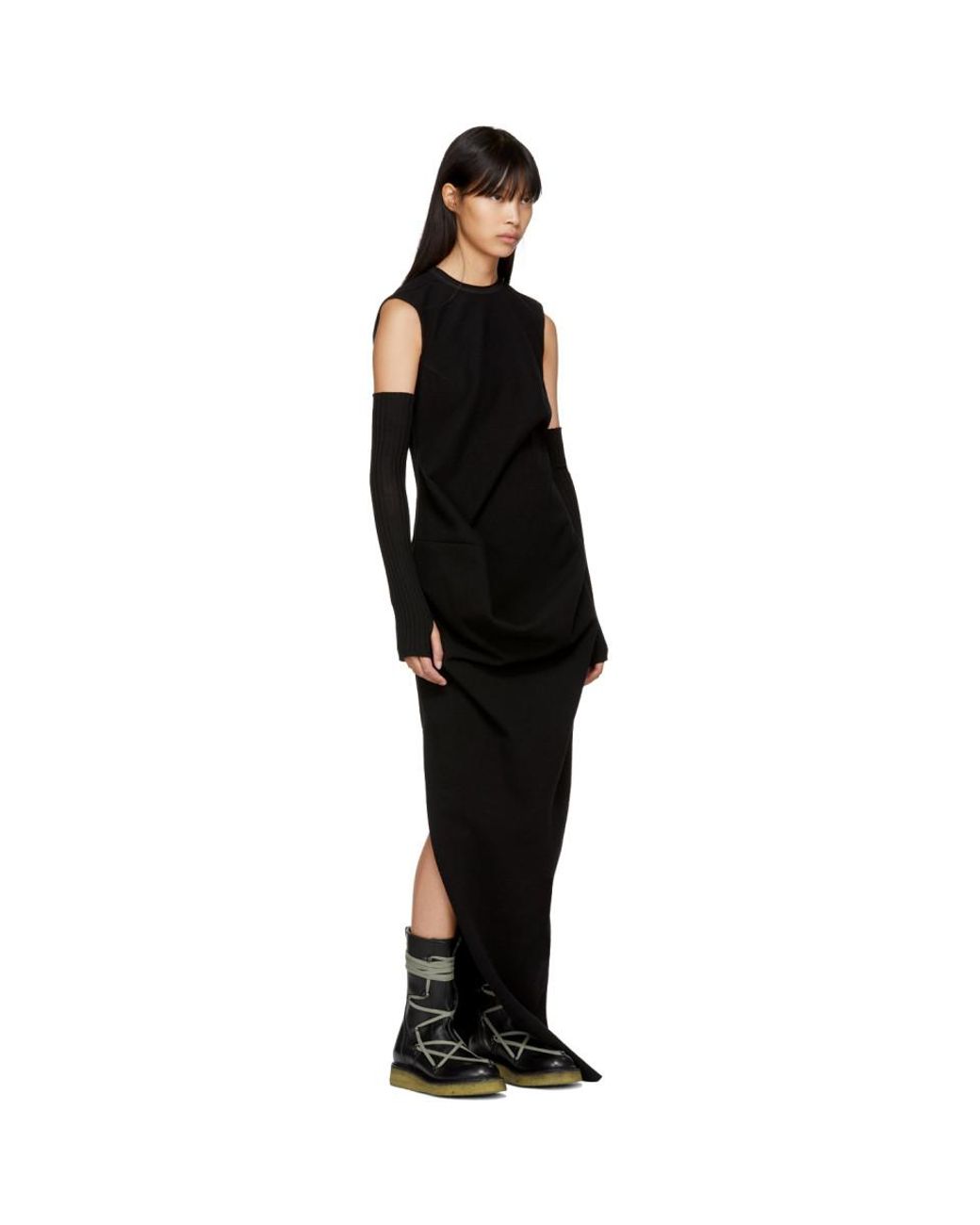 Rick Owens Black Lace-up Creeper Boots | Lyst