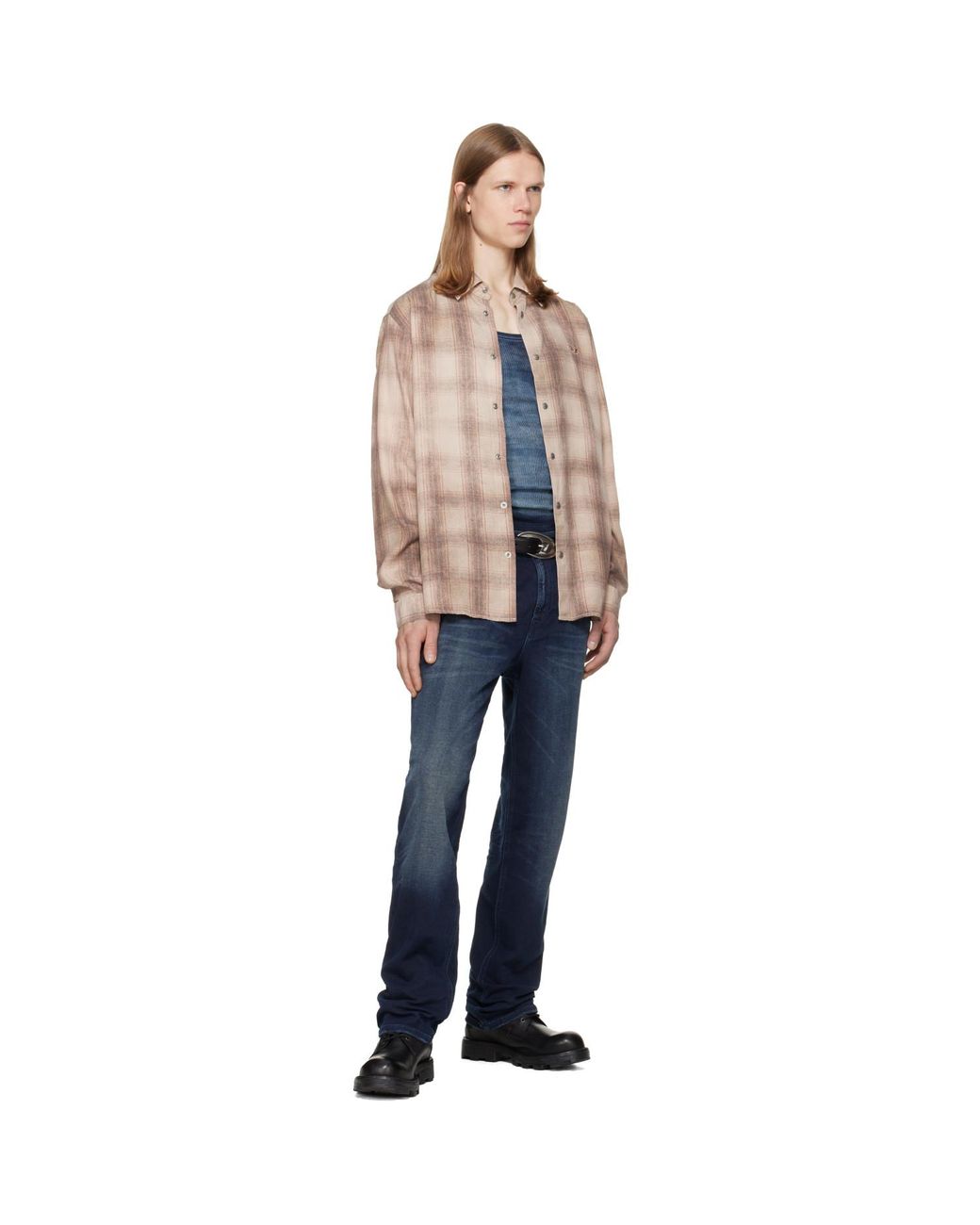 DIESEL Blue Regular Regular Waist 2090 D-Veekley Jogg Jeans for men