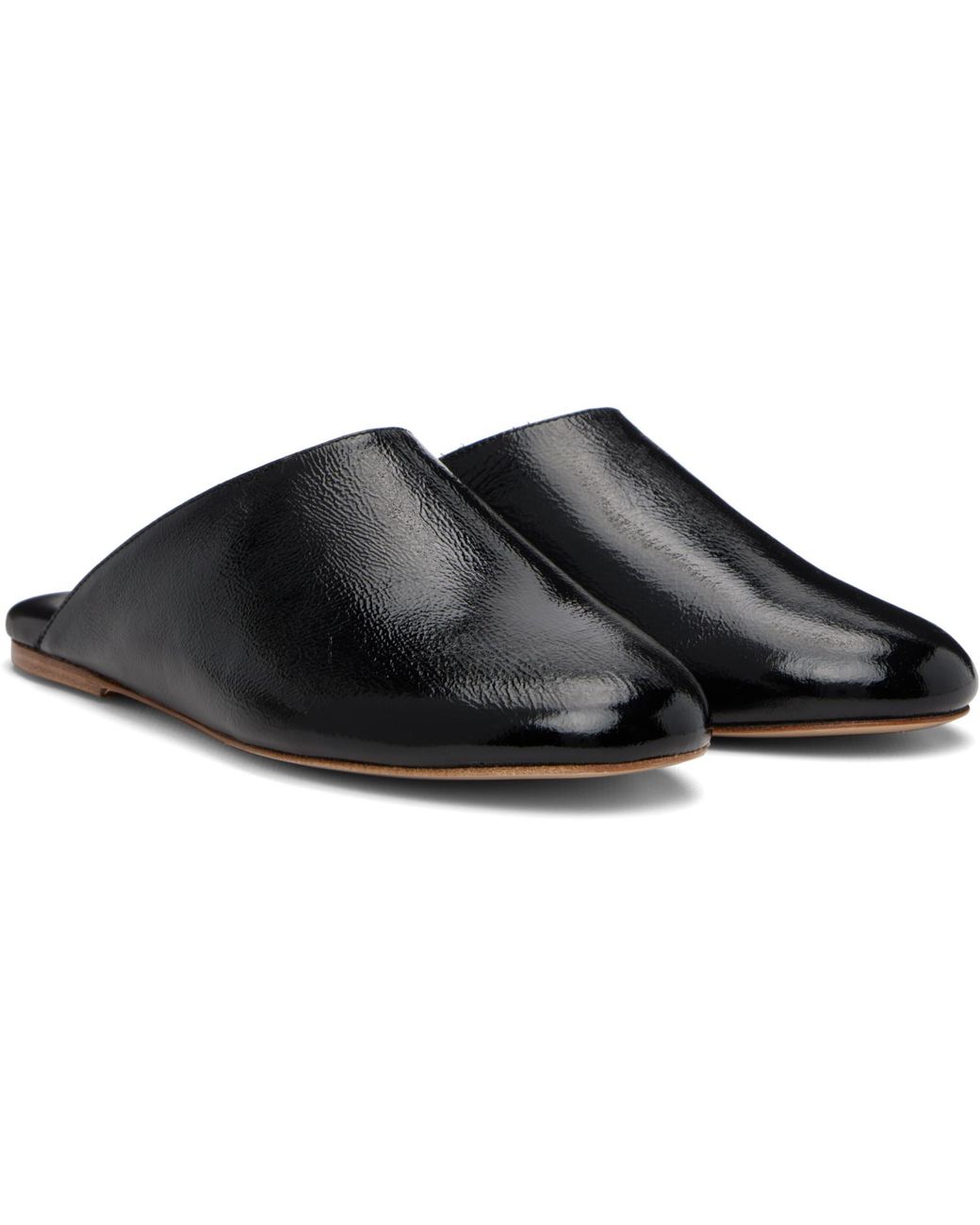 A.P.C. Black 'Les Mules' Slip-On Loafers